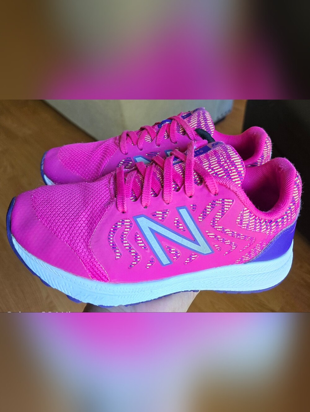 Sz 3 Little Kids NEW BALANCE 519v2 Exuberant Pink/Prism Purple Colorway Running